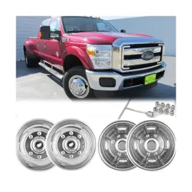 Pp-708a Puermto 4pcs 17 Wheel Simulators Fit For 2005-2025 Ford F-350 F350 8 Lug Protective