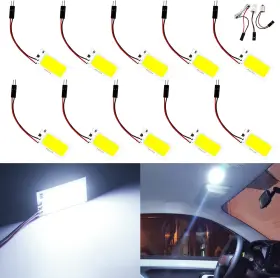 18-smd Qasim 798881238260 Cob Led Panel Dome Lamp Auto Car Interior Reading Plate Light Roof