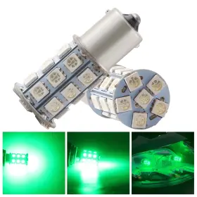 Qatl0027-1156-g Qasim Qasimled Dc 12v Green P21w 1156 Ba15s 27smd 5050 Led Lamps For Car Tail Backu