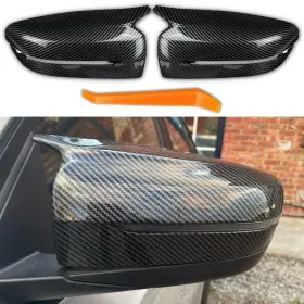 Cr01750 Qlhshop Carbon Fiber Side Mirror Cover Cap Replacement For 2017-2022 Bmw 3 Series G20