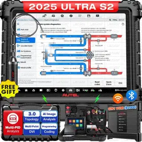 X887-4096 Quick Ship Consignments New 2025 Autel Maxisys Ultra S2 Diagnostic Scanner Tool 6-in-1 Full System