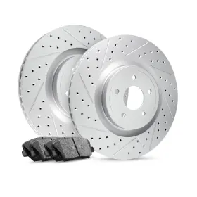 1pc.76021.02 R1 Concepts Rear Brake Kit For 2018-2022 Toyota Camry Drilled Slotted