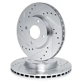 Wgpn1-67029 R1 Concepts Front Brake Rotors For 1984-1985 Nissan 300zx Drilled Slotted Di