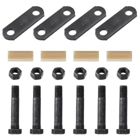 Racewill 739437942477 Trailer Shackles Kit 2-1/4 Inch Shackle 1 Pack-225 Black