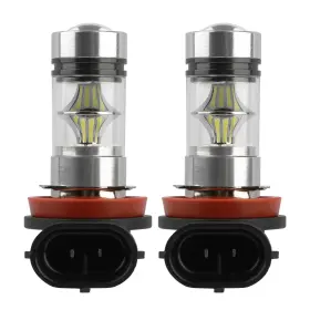 11545 Racks 2pcs 1000lm 100w H8/h9/h11 Led Fog Drl Light Bulb Ip65 Water-resistant 360 Bea