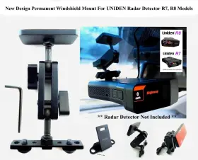 Jx3mu Radargun New Designed Permanent Windshield Good For Recent R7 8 9 Uniden Radar Detector