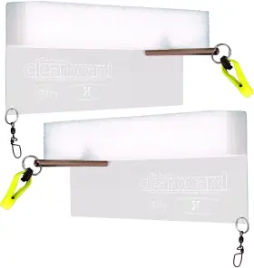 Ocb-10.5 Rainbow Double X Tackle Planer Board 5.5 Inch X10.5 2pk Box Clear