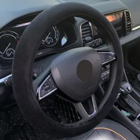 Ranxizy 755327751097 Fluffy Steering Wheel Cover Short Plush Auto Accessories For Men And Women With