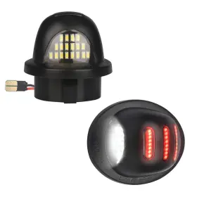 Rs156 Ravsoft Led License Plate Light Tag Lamp With Red Oled Neon Tube Assembly For Ford F1