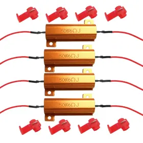 Rboko-r17a Rboko 4pcs Load Resistors 50w 6ohm Fix Led Bulb Fast Hyper Flash Turn Signal Bl Inch