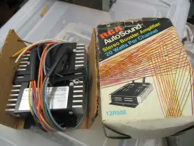 12r906 Rca Vintage 20 Watt Car Stereo Power Booster Autosound Looks Never Installed