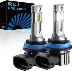 Rcj 764269916761 H11 Bulbs H8 H9 Fog Light 16000lm Super Bright 6000k Cool White Real