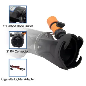 Recpro 193652026716 Rv Macerator Pump 12v Portable Quick Release Sewage Chopper #2
