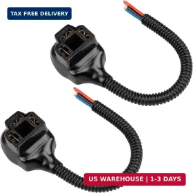 Alj-3020-2p Red Wolf H4 9003 Hb2 Wire Harness Adapter Female Socket Fit 4x6 7x6 5x7 Inch Sea