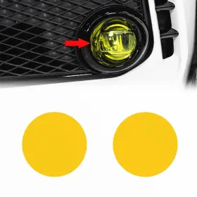 Ft-10005-ye Replacemyparts Precut Fog Light Vinyl Overlay Protection Cover Tint Film Wrap Kit Sticker Co