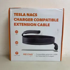 Rexing 810046607299 - Tesla Extension Charging Cable 48a 20ft Black