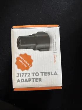 Bby-j1772t-adptr Rexing - J1772 To Tesla Electric Vehicle Ev Charger Adapter For Black
