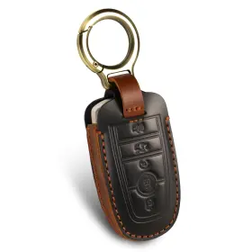 Ps-lfordb5 Riasot For Ford Leather Key Fob Cover Compatible With Edge Escape Expedition Explore