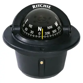 Ritchie 010342160003 F-50 Explorer Compass - Flush Mount Black