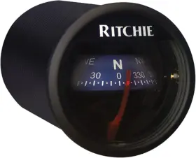 X-23bu Ritchie Navigation Ritchiesport Compass - Dash Mount Black With Blue