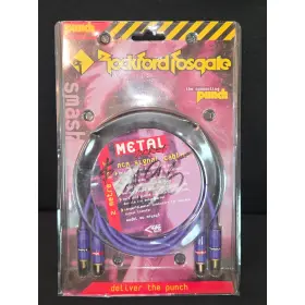 Mp01 Rockford Fosgate Punch Metal Jacket Rca Signal Cable 2 Meter Audio Interconnect