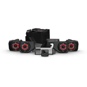 Rngr18-stg4 Rockford Fosgate Speaker And Sub Kit For 2018 Polaris Ranger