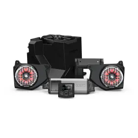 Rngr18-stg5 Rockford Fosgate 1500w 5-ch Amp And Speaker/sub Kit For 2018 Polaris Ranger