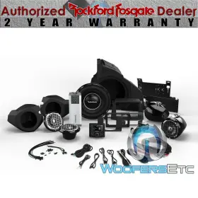 Tm1000x5ad Rockford Fosgate T1s2-10 Pmx-2 Rzr14-stage6 Audio Upgrade Kit Polaris Rzr 2014 - Up St6