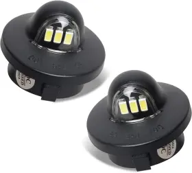Ruxifey 709202140117 Led License Plate Lights Tag Light Lamp Assembly Compatible With Ford F1