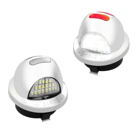 Fbarfmp25033 Ruxifey Chrome Led License Plate Lights Red Neon Tube Tag Light