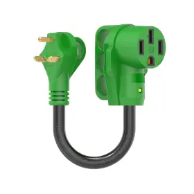 Rgac3050-ec Rvguard 30 Amp To 50 Rv Adapter Cord 12 Inch Nema Tt-30p 14-50r D