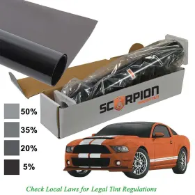 Ss35b24 Scorpion Window Tint Sahara Series 1 Ply 35% 24 Inch X 100ft Roll Extruded Dye 4 Year