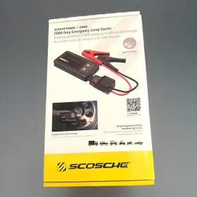 Pbj2000 Scosche - Powerup 2000 Portable Car Jump Starter With Usb Power Bank And Led Nib
