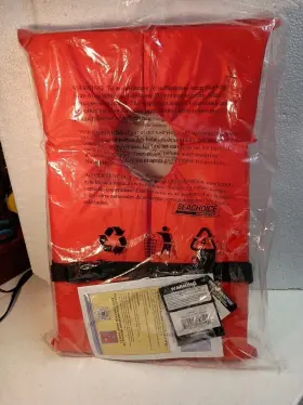 50-85560 Seachoice Life Vest Type Ii Personal Flotation Device - Adult One Size Orange
