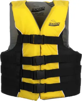 50-86410 Seachoice Type Iii Life Jacket - Uscg-approved One Size Yellow And Black