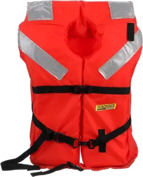 Seachoice 719249859309 Type I Commercial Offshore Vest And One Size Fluorescent Orange