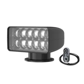 Sfsl3-3500w-03b Seaflo 360 Rotating Remote Control Led Marine White Light 5500k Black