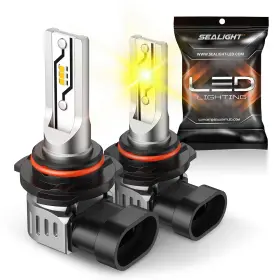 6025lfg9361us Sealight 9145 H10 Led Fog Light Bulbs Yellow 3000k 10000lm 2 Pack