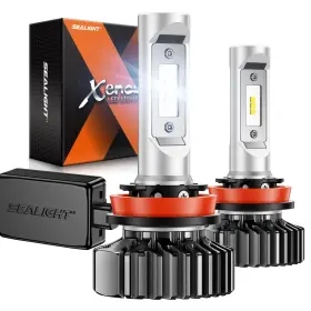 Ahdx1h11-e Sealight Led Headlight Bulbs H11 30000lm Fog Light Turbo Fan Waterproof 2 Pack