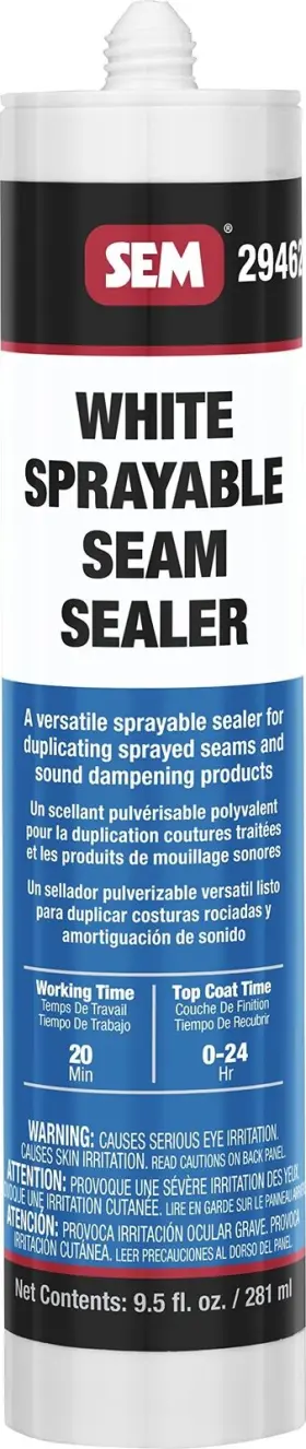 Sem 646786294624 29462 1k White Seam Sealer 9.5 Oz