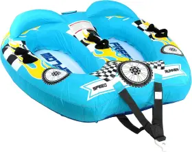 Serenelife 842893162348 Watersports Inflatable Towable Booster Tube - Two Person Water Boating Float