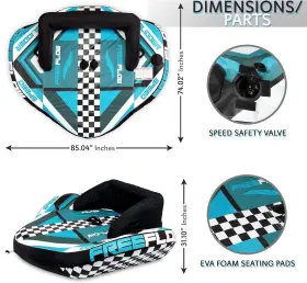 Sltowbl20.6 Serenelife Heavy-duty Inflatable Towable 85.04 Inch X 74.02 31.10 Assorted #2