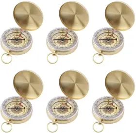 Shengqidz 717877249240 Shenqidz Camping Survival Compass Pocket For Kids 6 Pack
