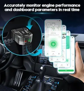 Obd-02 Shenzhen Chaoyue Techonlogy Development Co. Ltd Obd2 Scanner Reader Bluetooth Wireless Auto Diagnostic Scan Tool For Ios Black #2