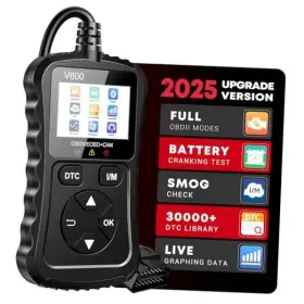 V600-01 Shenzhen Procedure Control Technology Co. Ltd. Obd2 Scanner Car Code Reader Support Voltage Test Plug And Play Fixd Black