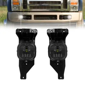 Ch-fd-1069l Shocklight Led Fog Lights Assembly For 2005 2006 2007 F250 F350 F450 F550 Super Duty And 2