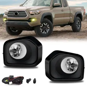 Th-ty-917 Shocklight Fog Lights Compatible With 2016-2023 Tacoma Sr Sr5 Front Bumper Driv Inch