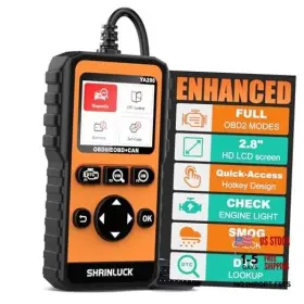 Shrinluck 768795445955 Y2 2.8ftft Color Graphing Screen Obd2 Scanner Diagnostic Tool Enhanced Pro Check