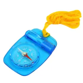 Sky8733y Skywalker Lanyard Compass With Safety Whistle Blue