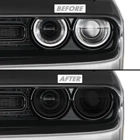 Sm-dod-cll-1522-sl Slickmod Precut Vinyl Smoke Tint For 2015-2022 Dodge Challenger Headlight 3